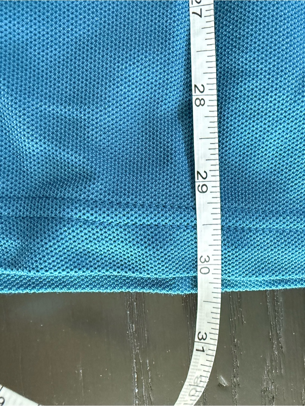 EUC Tommy Bahama Teal Blue Short Sleeve Polo with Island-Print Placket - Picture 6 of 7
